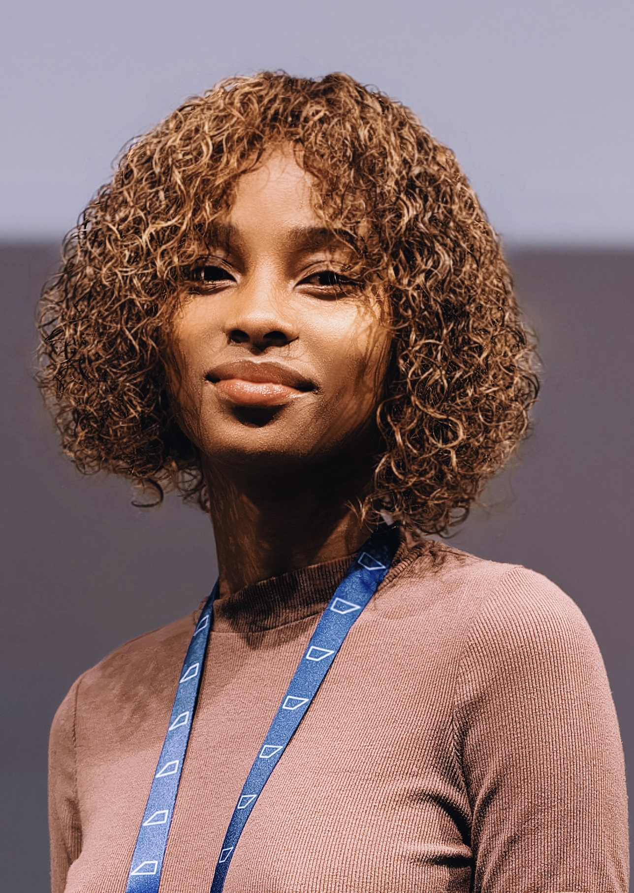 Portrait of Chaïda Mogne in natural sunlight