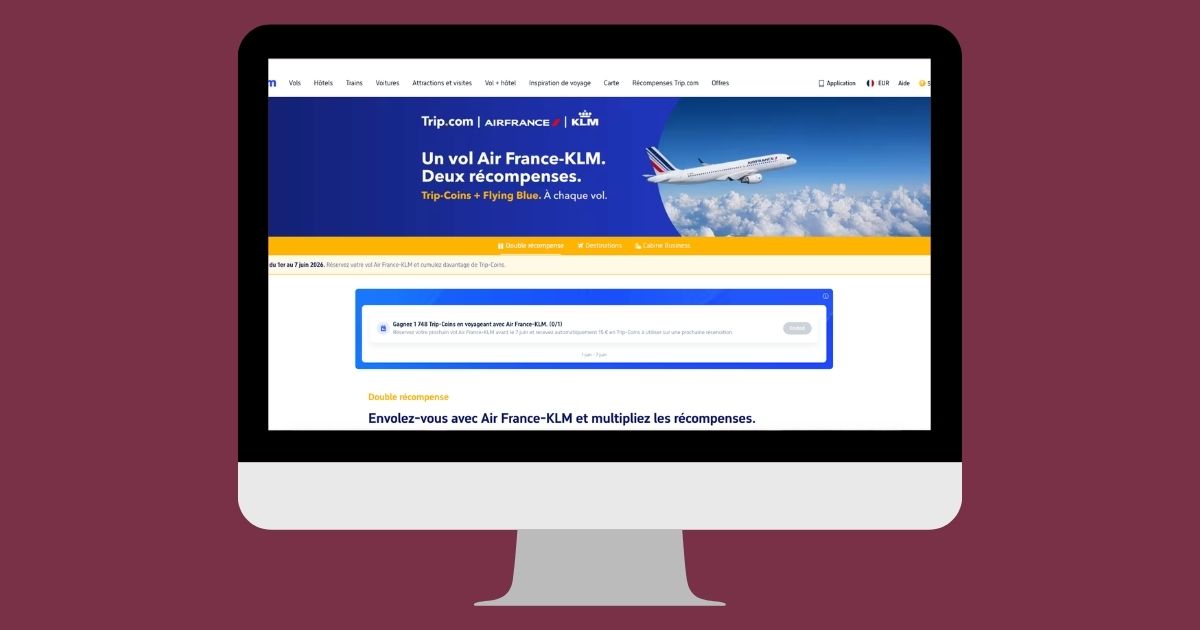 Air France × TripCoins campaign screenshot
